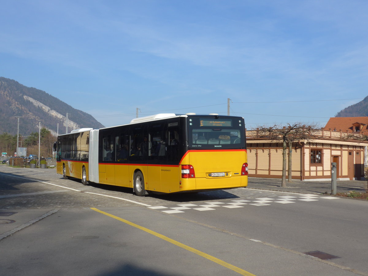 (202'888) - PostAuto Z�rich - Nr. 361/ZH 780'779 - MAN am 22. M�rz 2019 beim Bahnhof Alpnachstad