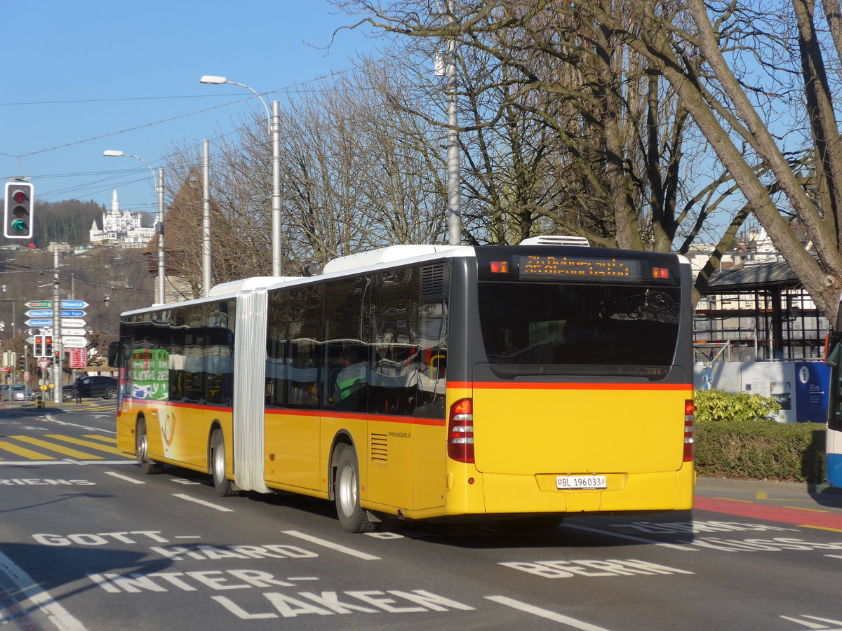 (202'914) - PostAuto Nordschweiz - BL 196'033 - Mercedes am 23. M�rz 2019 beim Bahnhof Luzern