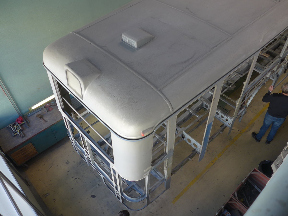 (202'943) - VBL Luzern (vbl-historic) - Nr. 81 - FBW/Hess am 23. M�rz 2019 in Luzern, Depot (in Restauration)