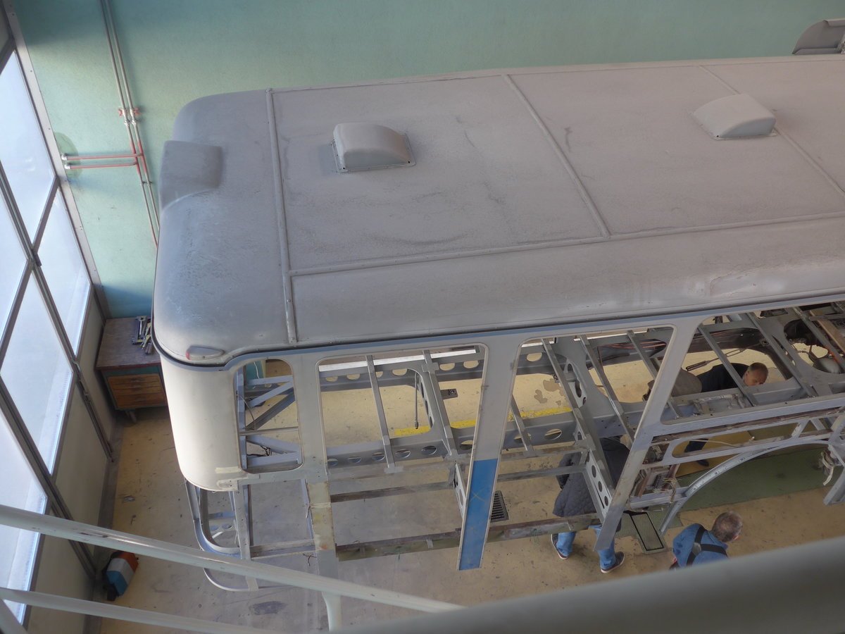 (202'955) - VBL Luzern (vbl-historic) - Nr. 81 - FBW/Hess am 23. M�rz 2019 in Luzern, Depot (in Restauration)