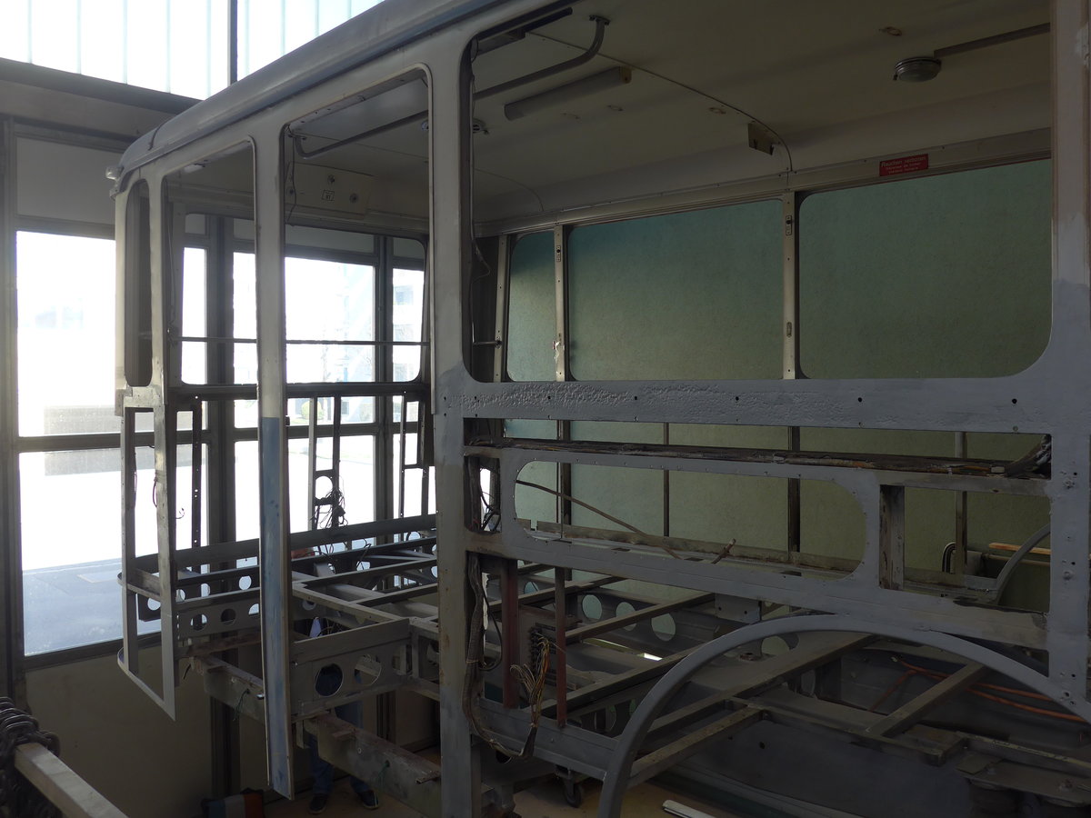 (202'958) - VBL Luzern (vbl-historic) - Nr. 81 - FBW/Hess am 23. M�rz 2019 in Luzern, Depot (in Restauration)