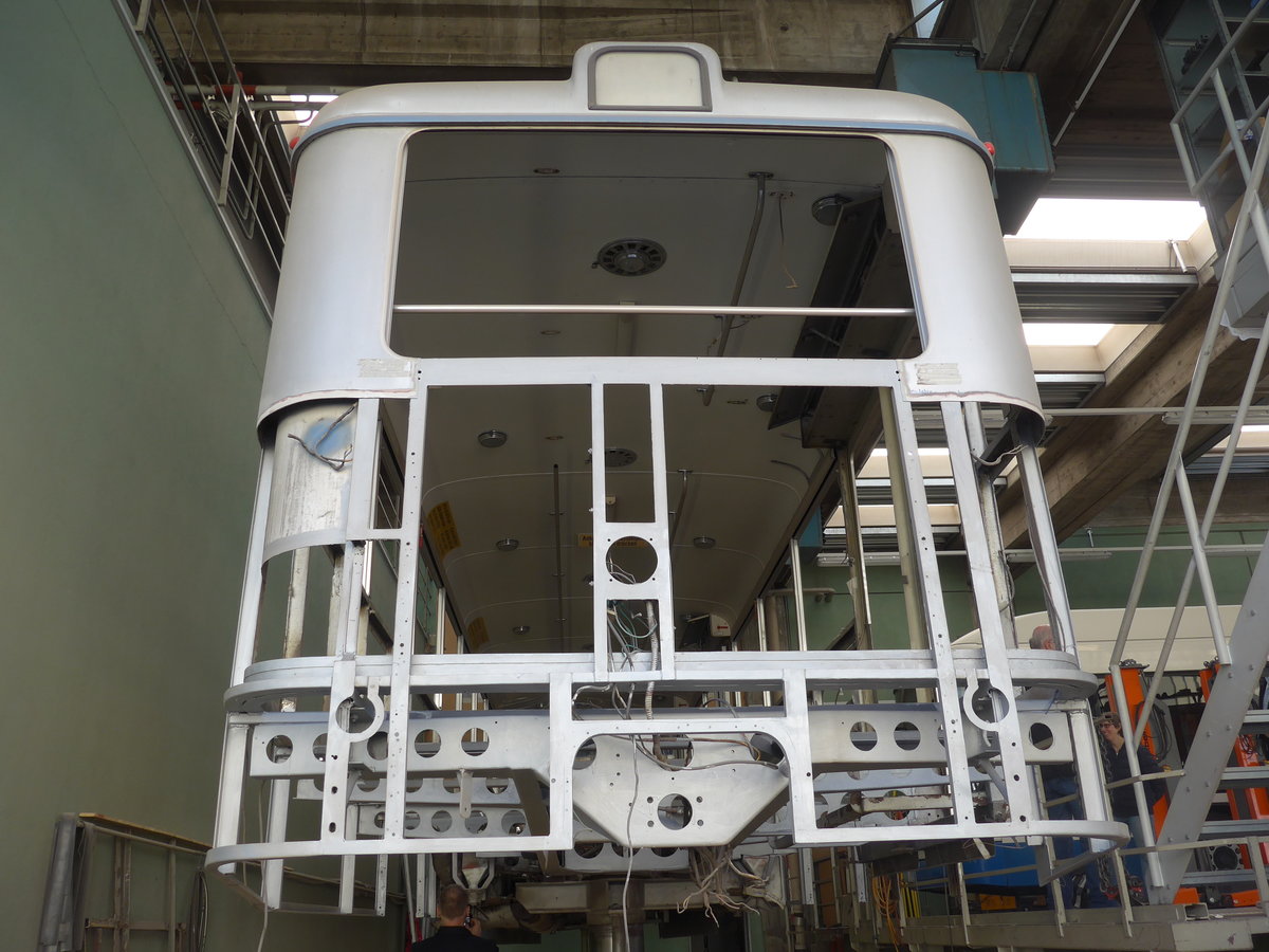 (202'963) - VBL Luzern (vbl-historic) - Nr. 81 - FBW/Hess am 23. M�rz 2019 in Luzern, Depot (in Restauration)