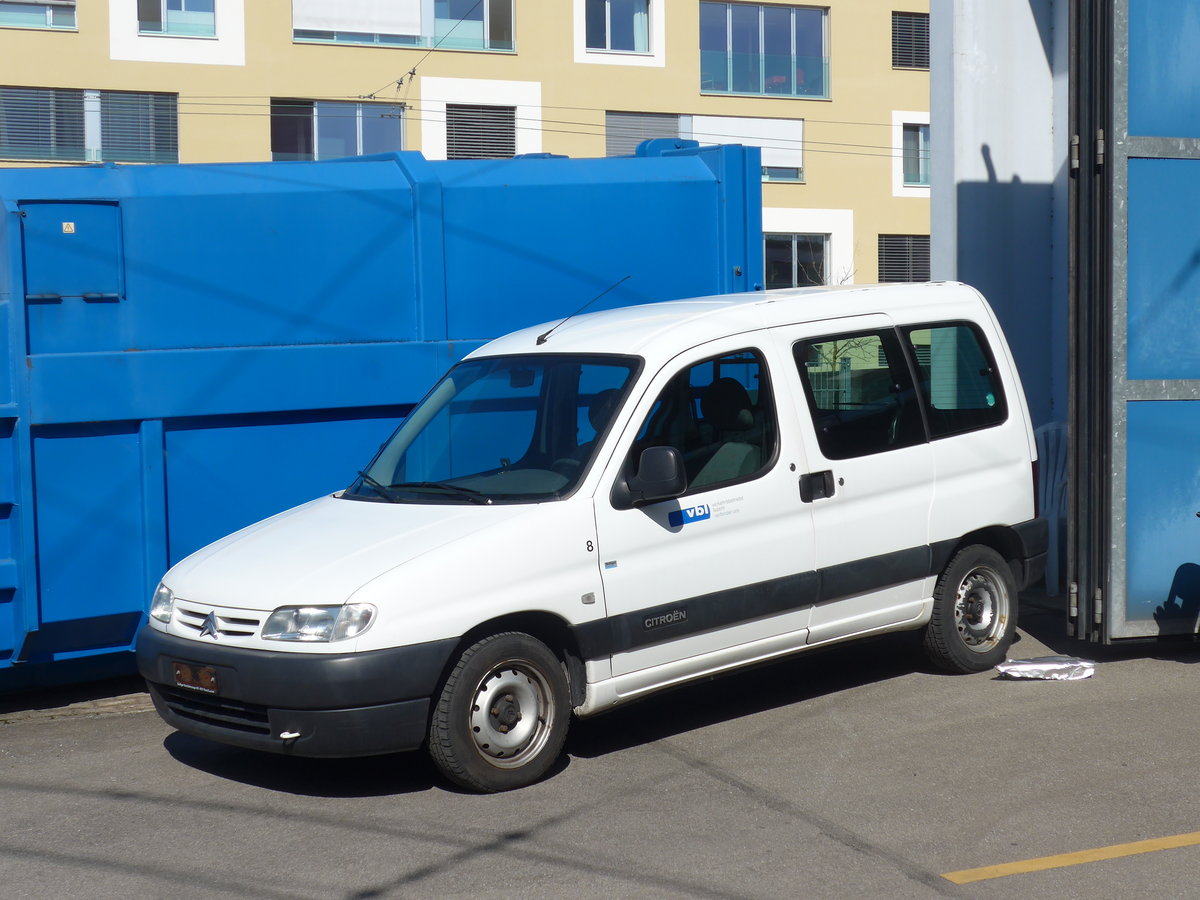 (202'965) - VBL Luzern - Nr. 8 - Citro�n am 23. M�rz 2019 in Luzern, Depot