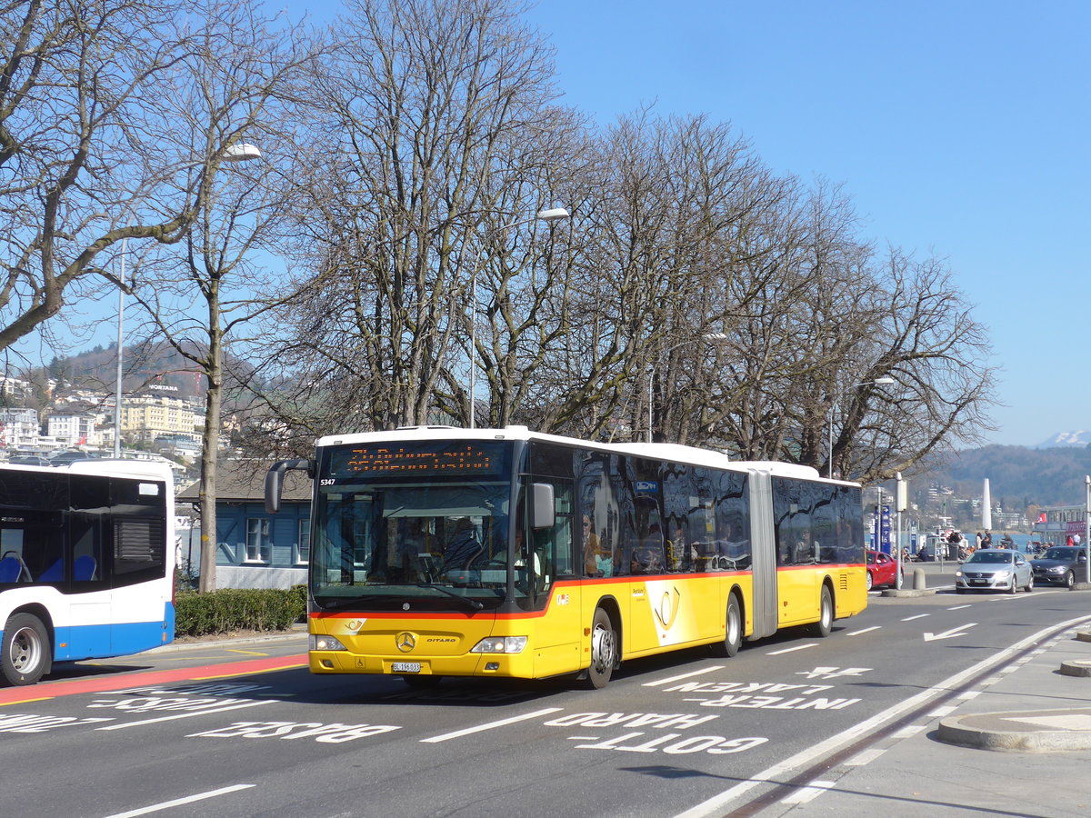 (202'983) - PostAuto Nordschweiz - BL 196'033 - Mercedes am 23. M�rz 2019 beim Bahnhof Luzern
