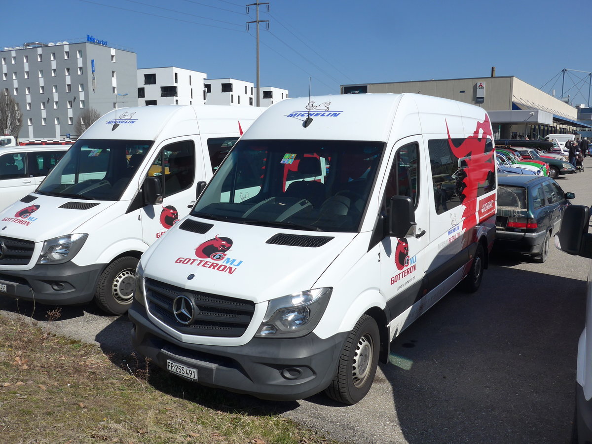 (203'177) - Gott�ron MJ, Granges-Paccot - Nr. 2/FR 255'491 - Mercedes am 24. M�rz 2019 in Granges-Paccot, Forum-Fribourg