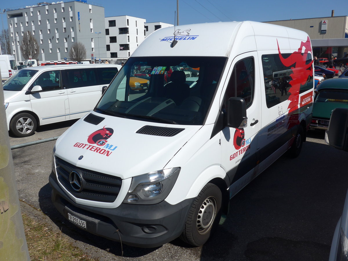 (203'178) - Gott�ron MJ, Granges-Paccot - Nr. 4/FR 255'495 - Mercedes am 24. M�rz 2019 in Granges-Paccot, Forum-Fribourg