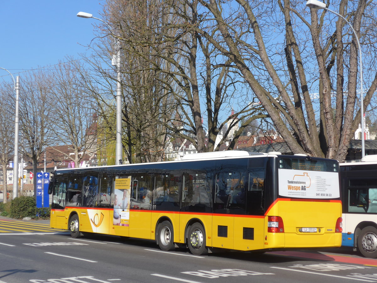 (203'277) - Bucheli, Kriens - Nr. 25/LU 15'510 - Mercedes am 30. M�rz 2019 beim Bahnhof Luzern