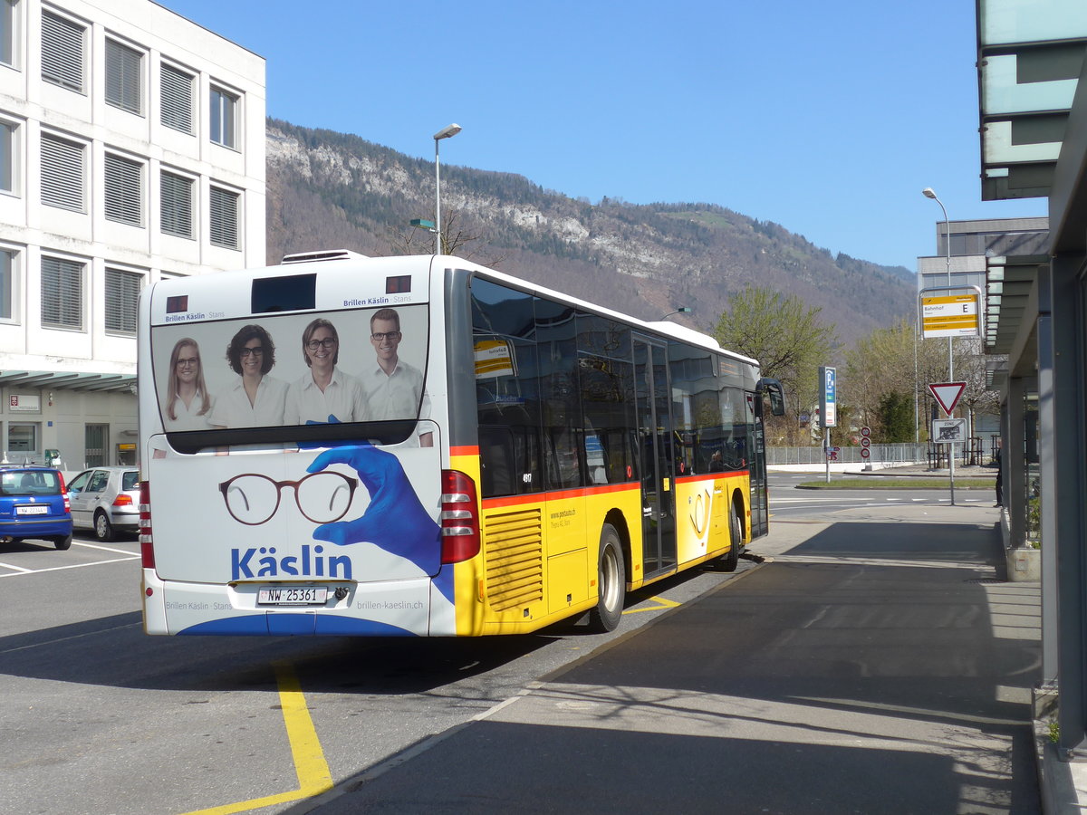 (203'301) - Thepra, Stans - Nr. 29/NW 25'361 - Mercedes am 30. M�rz 2019 beim Bahnhof Stans