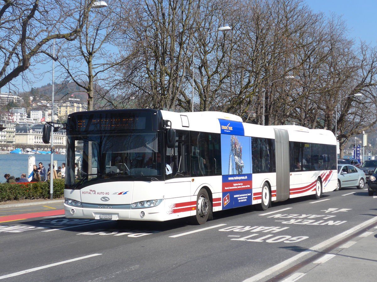 (203'333) - ARAG Ruswil - Nr. 41/LU 121'413 - Solaris am 30. M�rz 2019 beim Bahnhof Luzern