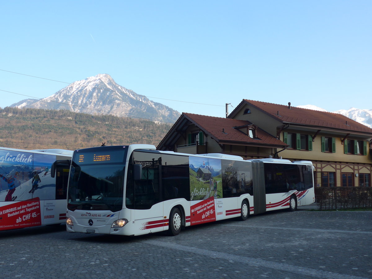 (203'405) - ARAG Ruswil - Nr. 36/LU 173'560 - Mercedes am 30. M�rz 2019 beim Bahnhof Alpnachstad