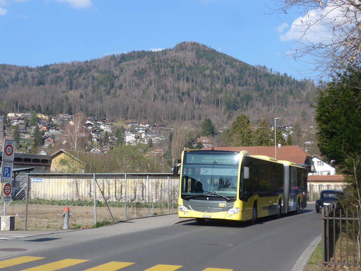 (203'442) - STI Thun - Nr. 168/BE 752'168 - Mercedes am 31. M�rz 2019 in Thun, Seepark