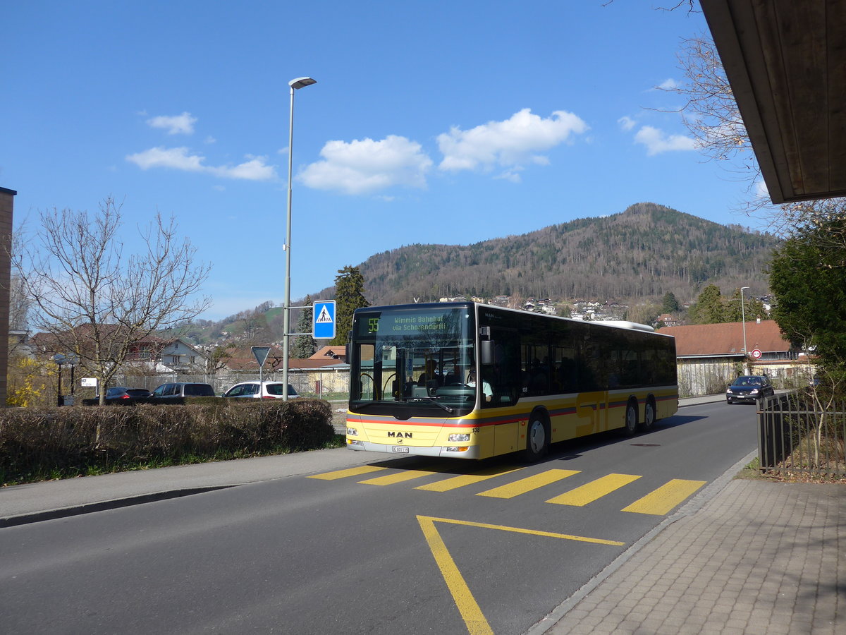 (203'444) - STI Thun - Nr. 138/BE 801'138 - MAN am 31. M�rz 2019 in Thun, Seepark