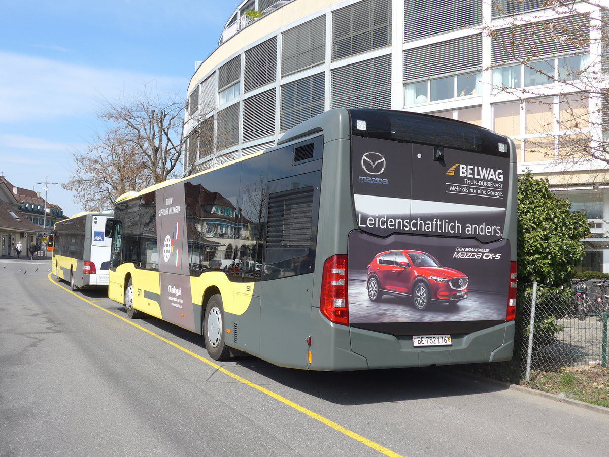 (203'451) - STI Thun - Nr. 176/BE 752'176 - Mercedes am 2. April 2019 bei der Schiffl�ndte Thun