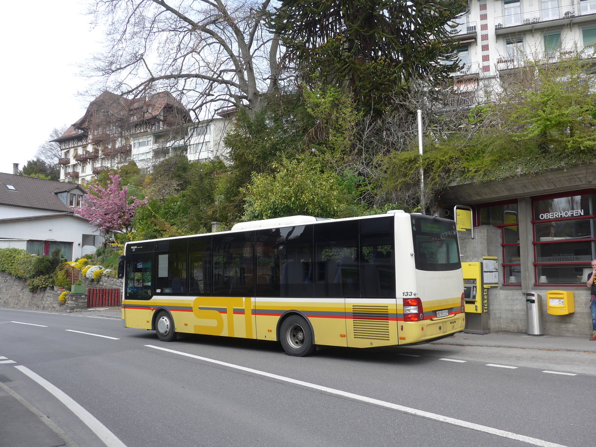(203'850) - STI Thun - Nr. 133/BE 801'133 - MAN/G�ppel am 21. April 2019 in Oberhofen, Dorf