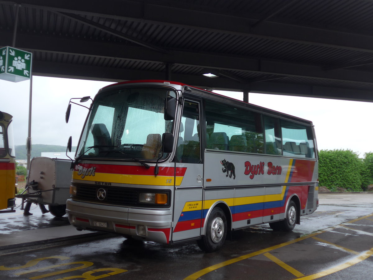 (203'913) - Dysli, Bern - Nr. 15/BE 20'417 - Setra (ex Auto-Transports, La C�te-auxF�es) am 26. April 2019 in Pratteln, Rastst�tte