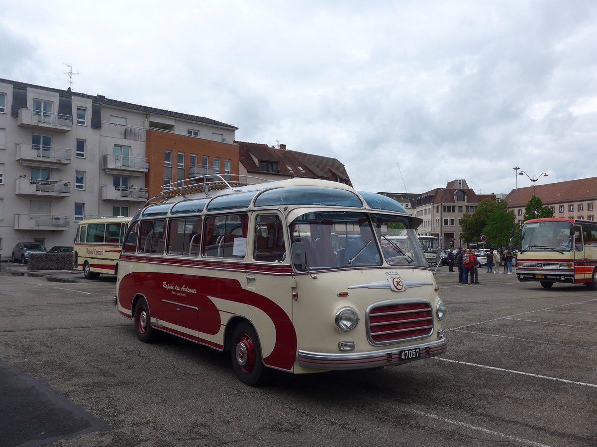 (203'993) - Aus Luxemburg: Rapide des Ardennes, Perl� - 47'057 - Setra am 26. April 2019 in Haguenau, Parkplatz