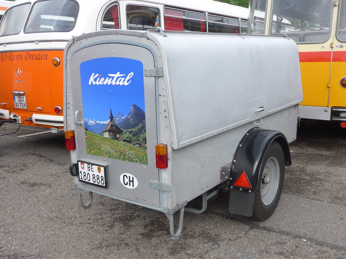 (204'037) - Aus der Schweiz: Schmid, Th�rishaus - BE 180'888 - Hess Gep�ckanh�nger (ex Schranz, Adelboden; ex Portenier, Adelboden; ex Geiger, Adelboden) am 26. April 2019 in Haguenau, Parkplatz