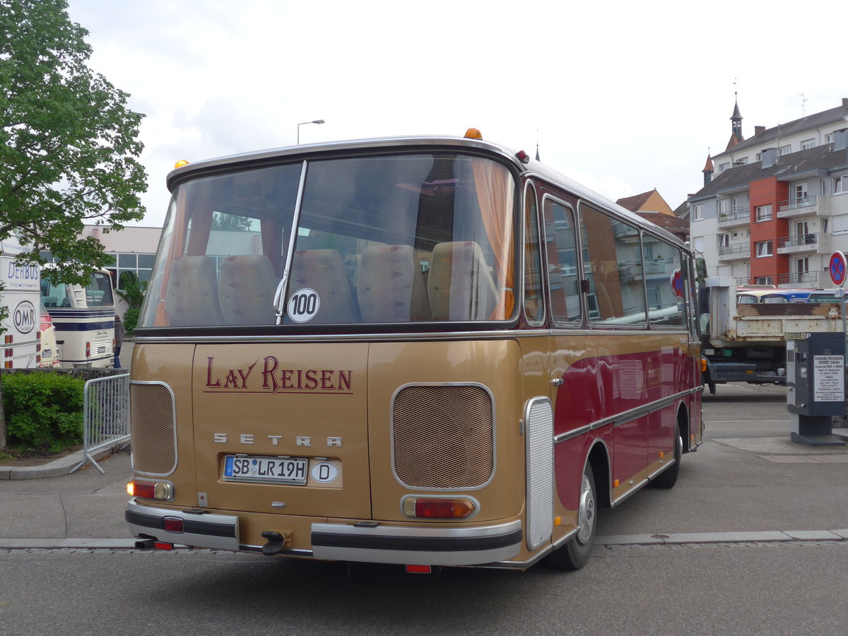 (204'098) - Aus Deutschland: Lay Reisen, P�ttlingen - SB-LR 19H - Setra am 26. April 2019 in Haguenau, Parkplatz