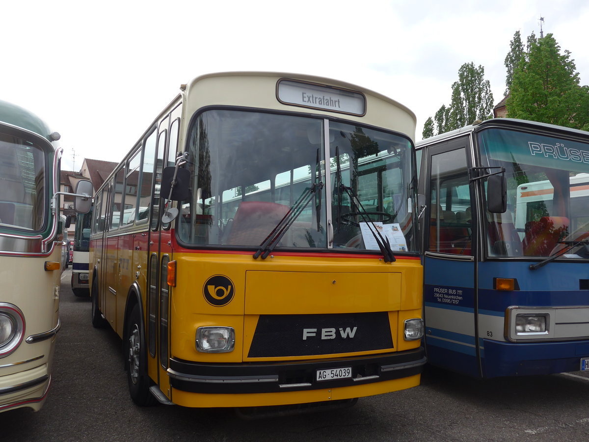 (204'114) - Aus der Schweiz: Birchler, Remetschwil - AG 54'039 - FBW/T�scher (ex Gerber, Winkel; ex Eggenberger, M�riken; ex Tanner, Bubendorf; ex P 24'803) am 26. April 2019 in Haguenau, Parkplatz