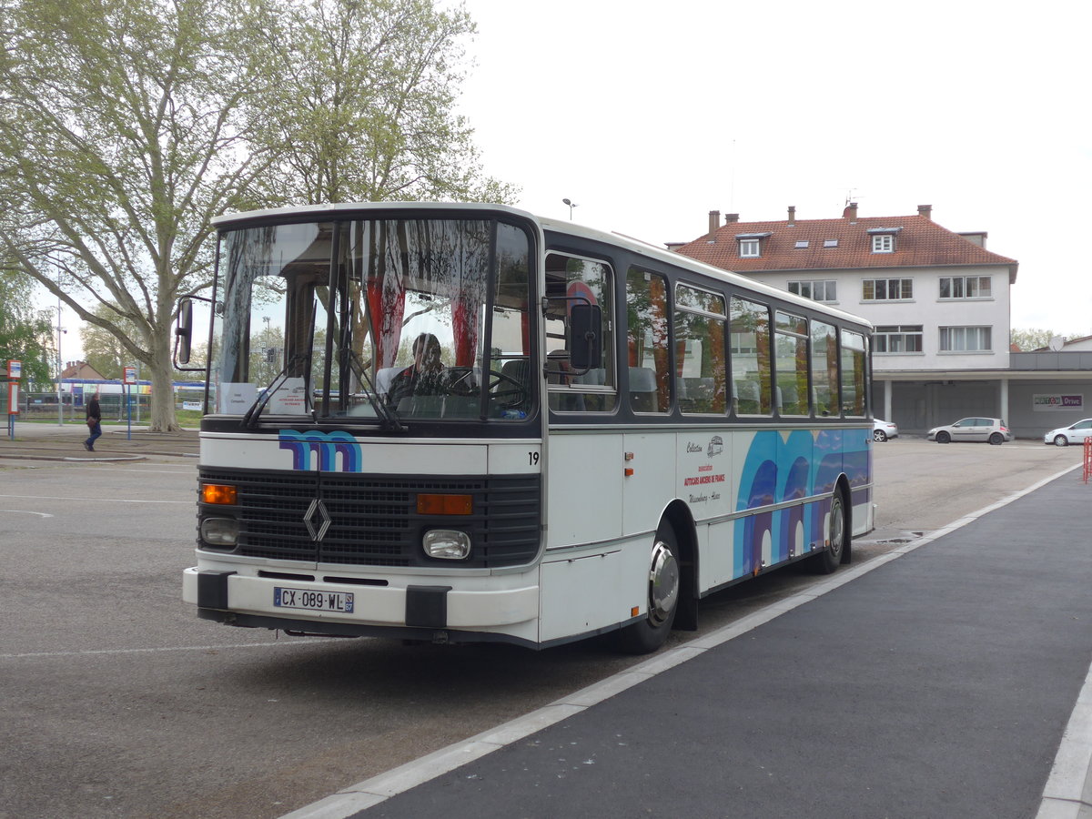 (204'119) - SECAM Mac�n (AAF) - Nr. 19/CX 089 WL - Renault am 26. April 2019 beim Bahnhof Haguenau
