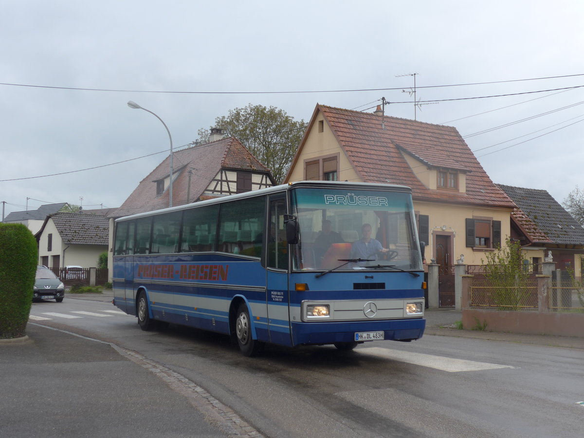 (204'218) - Aus Deutschland: Pr�ser, Neuenkirchen - Nr. 83/HK-DL 483H - Mercedes/Vetter am 27. April 2019 in Stundwiller, Rue Principale