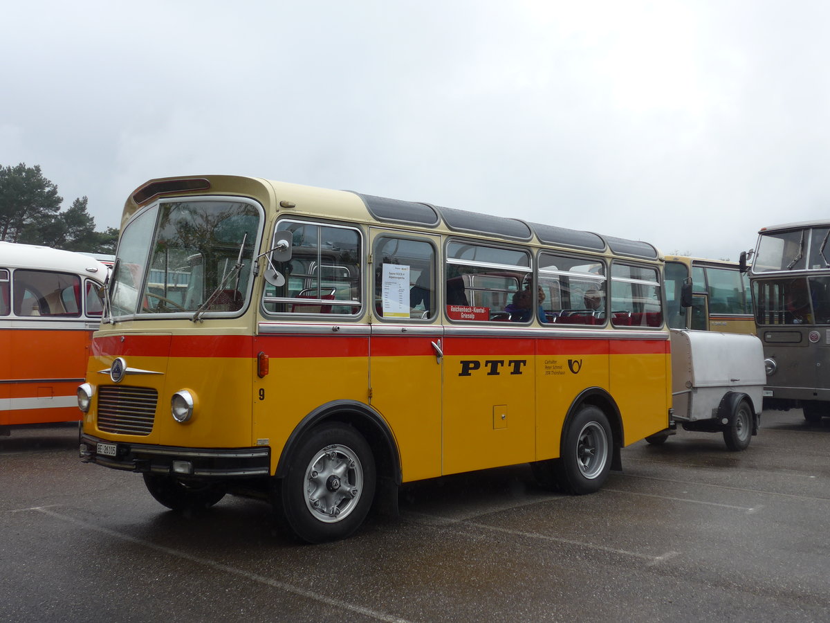 (204'384) - Aus der Schweiz: Schmid, Th�rishaus - Nr. 9/BE 26'205 - Saurer/R&J (ex Geiger, Adelboden Nr. 9) am 27. April 2019 in Wissembourg, AAF-Museum