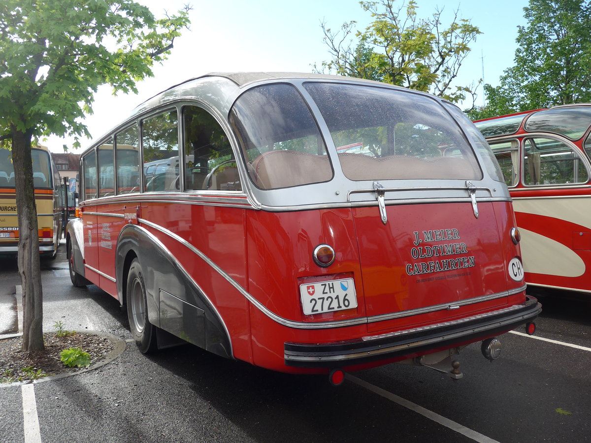 (204'432) - Aus der Schweiz: Meier, Gr�t - Nr. 12/ZH 27'216 - FBW/R&J (ex Wespe, Altst�tten; ex AFA Adelboden Nr. 12) am 27. April 2019 in Haguenau, Parkplatz