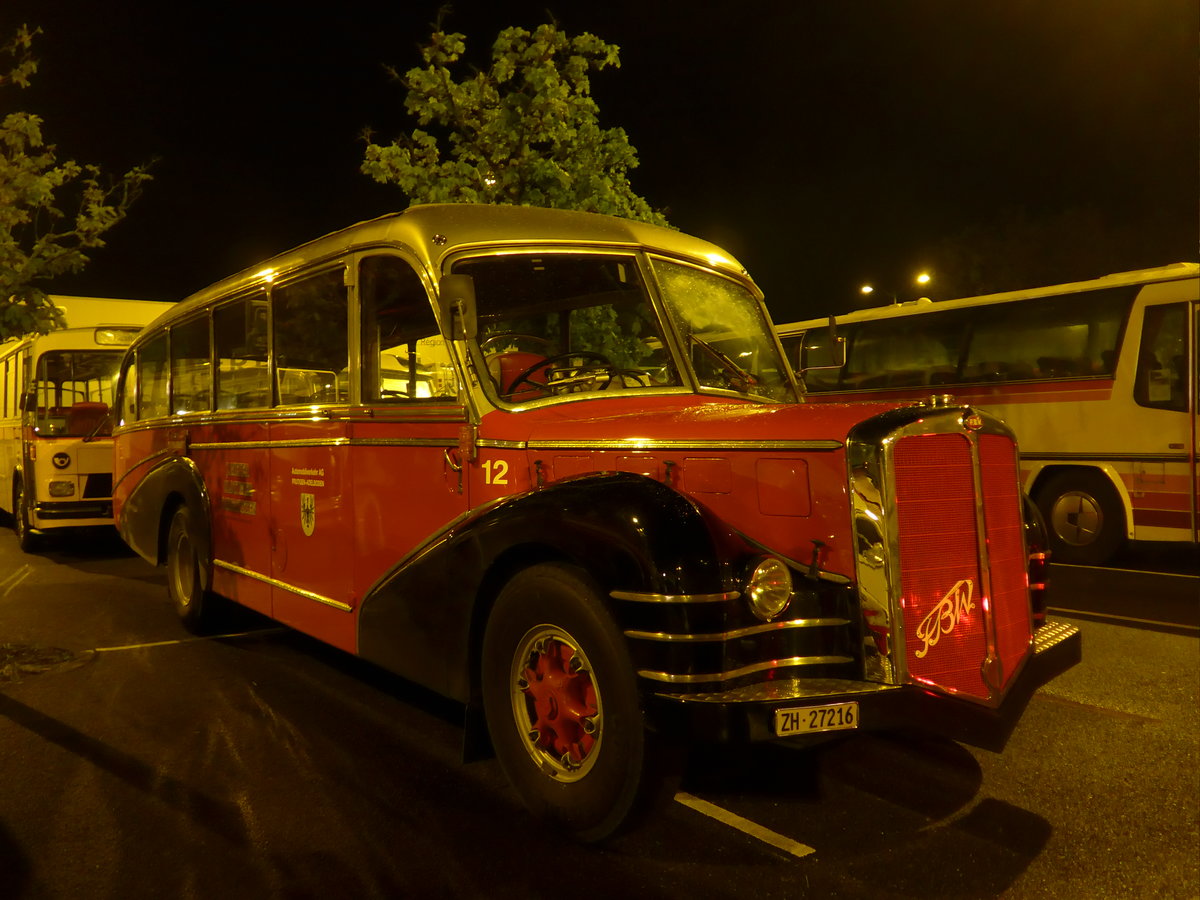 (204'453) - Aus der Schweiz: Meier, Gr�t - Nr. 12/ZH 27'216 - FBW/R&J (ex Wespe, Altst�tten; ex AFA Adelboden Nr. 12) am 27. April 2019 in Haguenau, Parkplatz