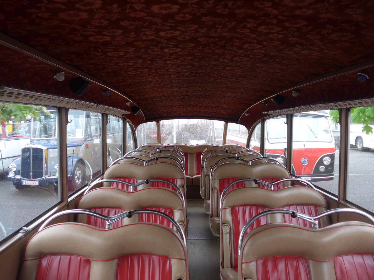 (204'504) - Aus der Schweiz: Meier, Gr�t - Nr. 12/ZH 27'216 - FBW/R&J (ex Wespe, Altst�tten; ex AFA Adelboden Nr. 12) am 28. April 2019 in Haguenau, Parkplatz (Innenaufnahme)