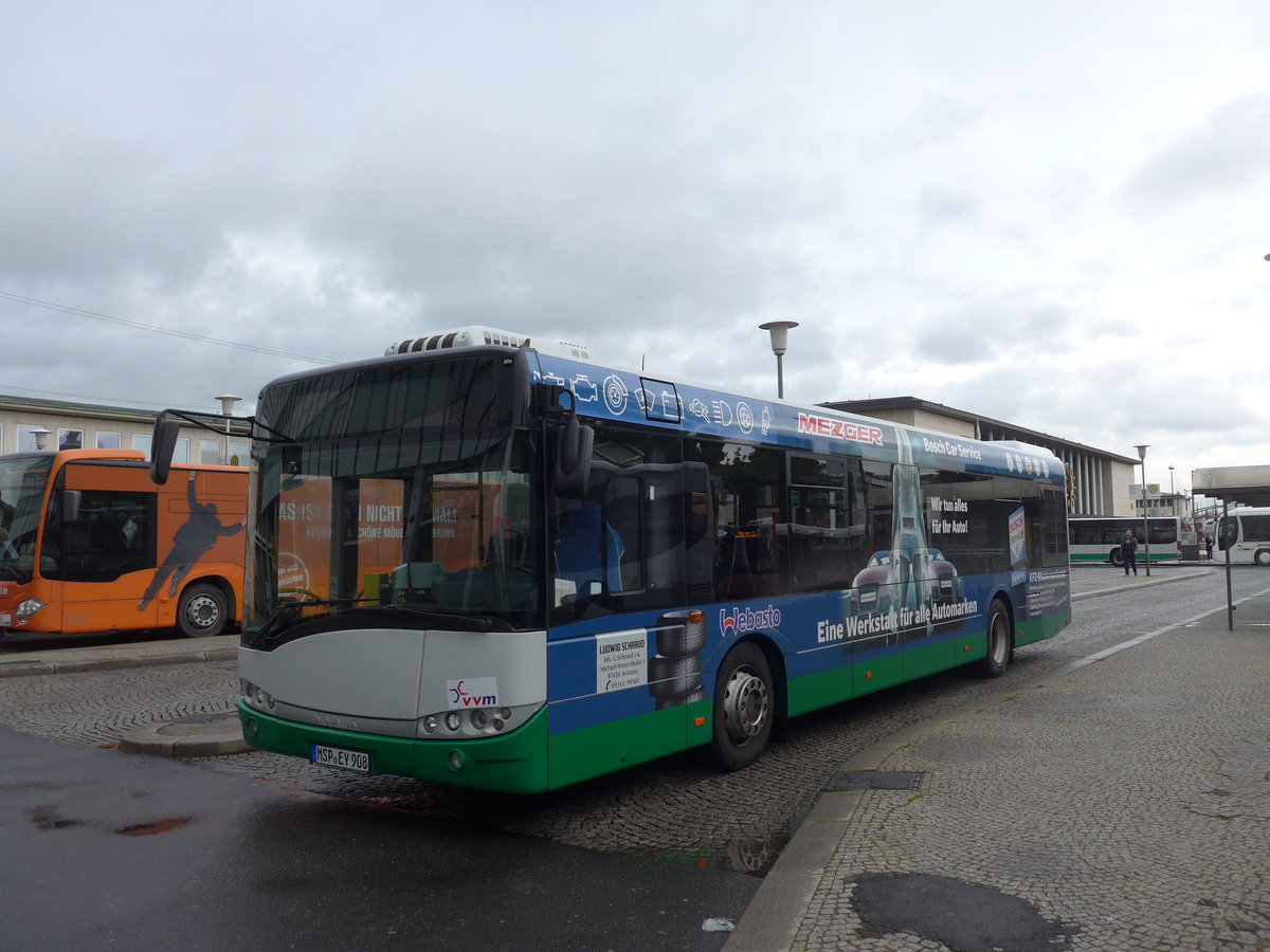 (204'677) - Schraud, Arnstein - MSP-EY 908 - Solaris am 9. Mai 2019 beim Bahnhof W�rzburg