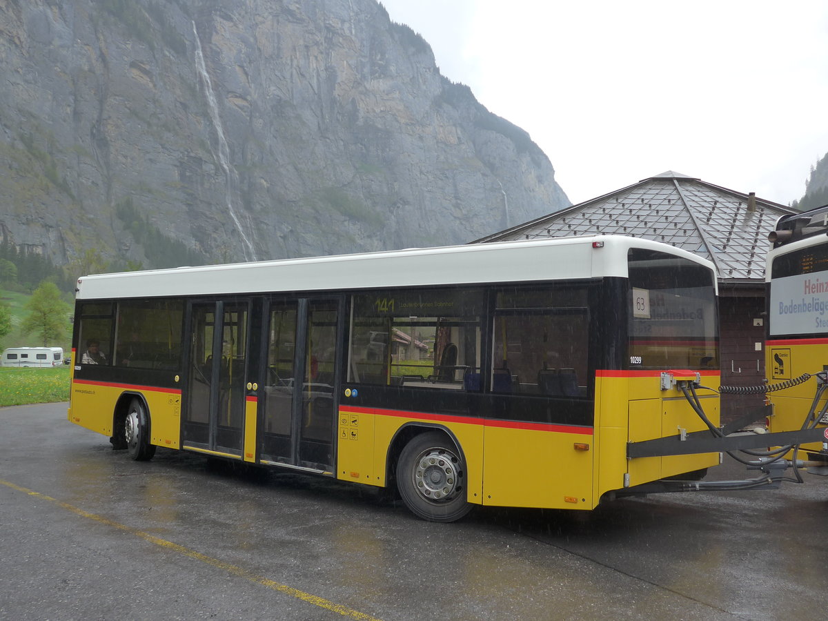 (205'313) - PostAuto Bern - BE 499'063 - Lanz+Marti/Hess Personenanh�nger (ex VBL Luzern Nr. 310) am 19. Mai 2019 in Stechelberg, Hotel