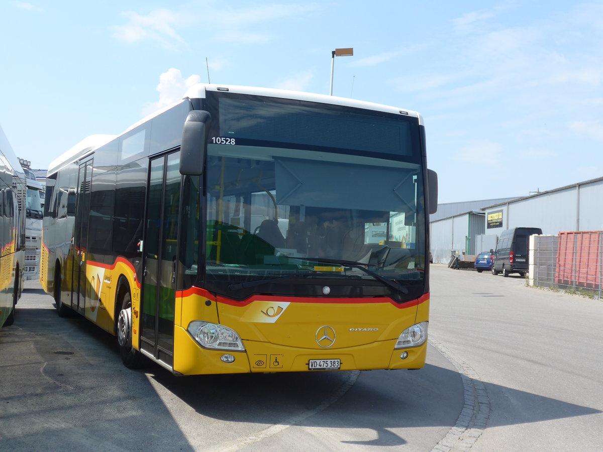 (205'361) - CarPostal Ouest - VD 475'383 - Mercedes (ex TPB, S�deilles) am 25. Mai 2019 in Kerzers, Interbus