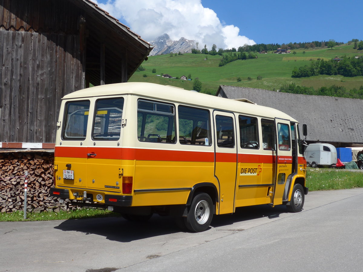 (205'611) - M�ller, Ennetmoos - Nr. 6/NW 24'301 - Mercedes (ex Portenier, Adelboden Nr. 6; ex Geiger, Adelboden Nr. 6) am 30. Mai 2019 in Ennetmoos, Garage