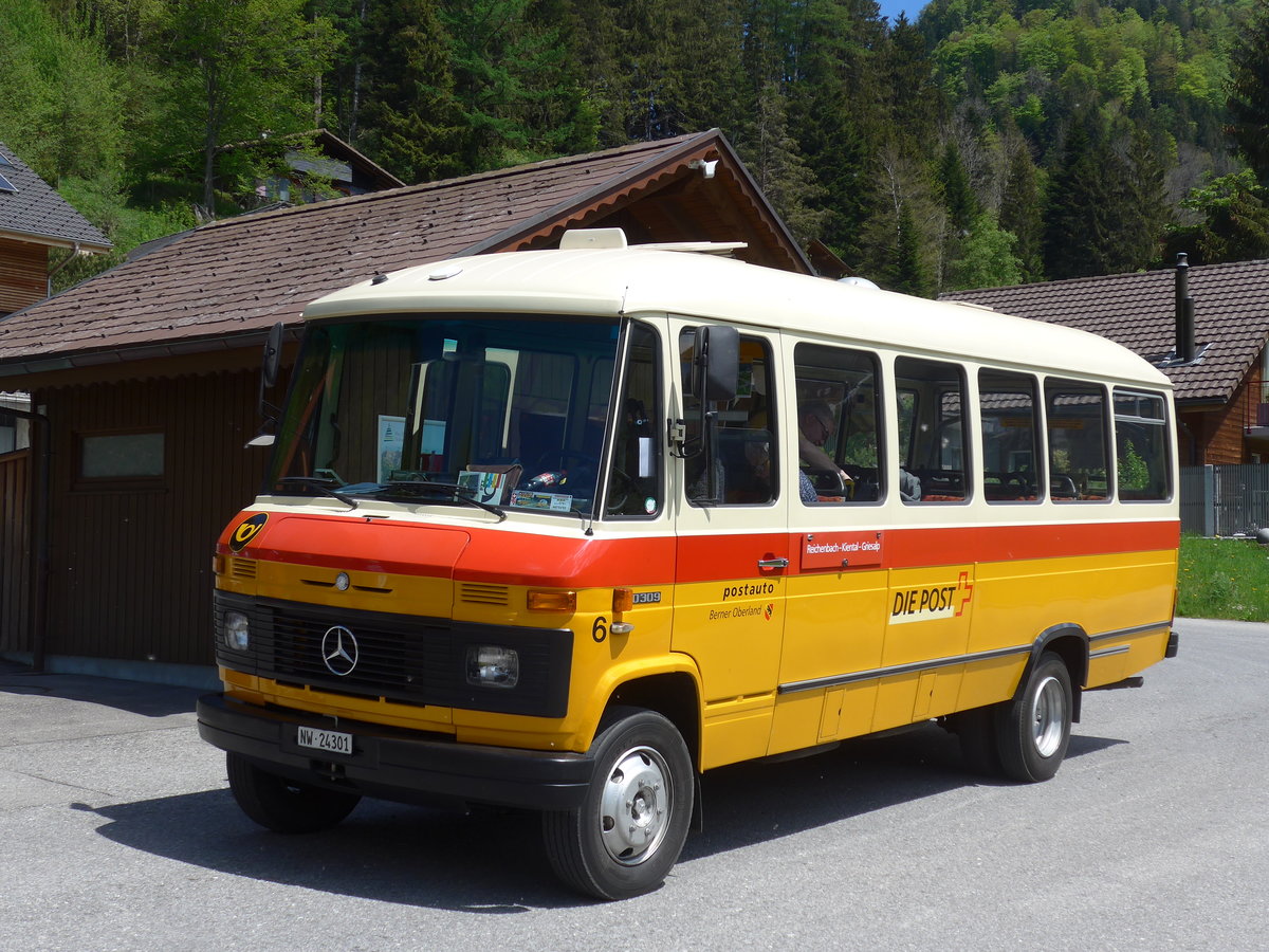 (205'646) - M�ller, Ennetmoos - Nr. 6/NW 24'301 - Mercedes (ex Portenier, Adelboden Nr. 6; ex Geiger, Adelboden Nr. 6) am 30. Mai 2019 in Eigenthal, Talboden
