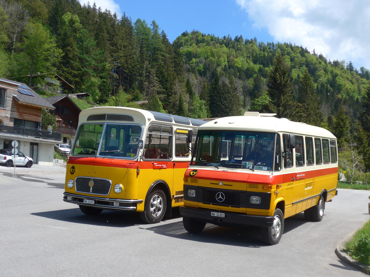 (205'650) - M�ller, Ennetmoos - Nr. 6/NW 24'301 - Mercedes (ex Portenier, Adelboden Nr. 6; ex Geiger, Adelboden Nr. 6) am 30. Mai 2019 in Eigenthal, Talboden