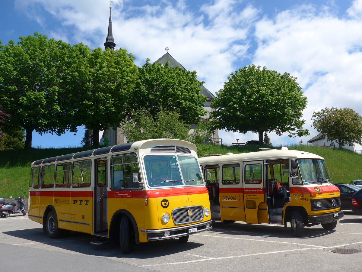 (205'671) - M�ller, Ennetmoos - NW 23'167 - FBW/Gangloff (ex Rentsch, Gunten; ex P 23'203; ex P 21'003) am 30. Mai 2019 in Schwarzenberg, Hotel weisses Kreuz