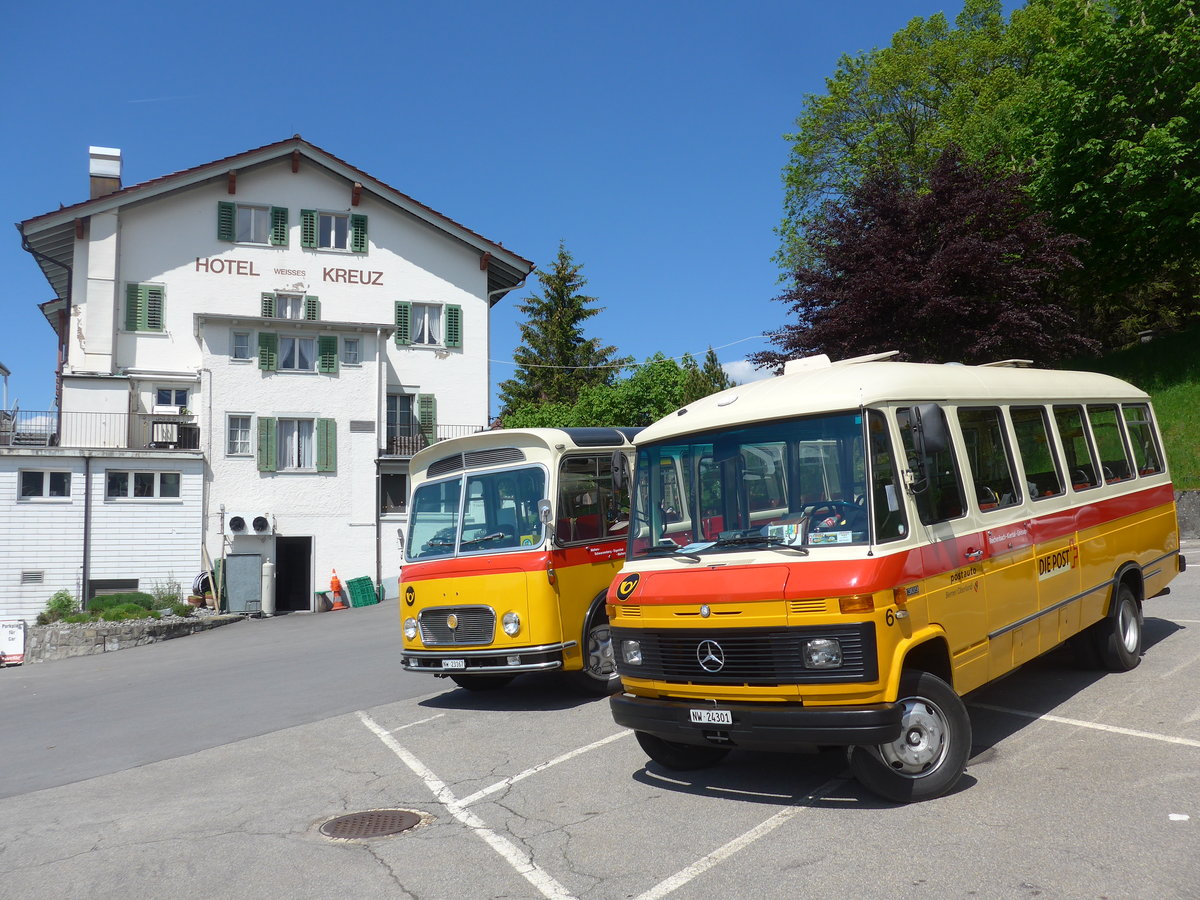 (205'674) - M�ller, Ennetmoos - Nr. 6/NW 24'301 - Mercedes (ex Portenier, Adelboden Nr. 6; ex Geiger, Adelboden Nr. 6) am 30. Mai 2019 in Schwarzenberg, Hotel weisses Kreuz