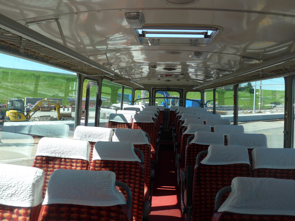 (205'708) - Eichenberger, B�singen - FR 335'303 - Saurer/R&J (ex Schlapp, Cottens; ex Ruklic, Schaffhausen; ex Heim, Flums; ex Frigg, Zernez; ex P 24'279) am 2. Juni 2019 beim Bahnhof Biglen (Innenaufnahme)