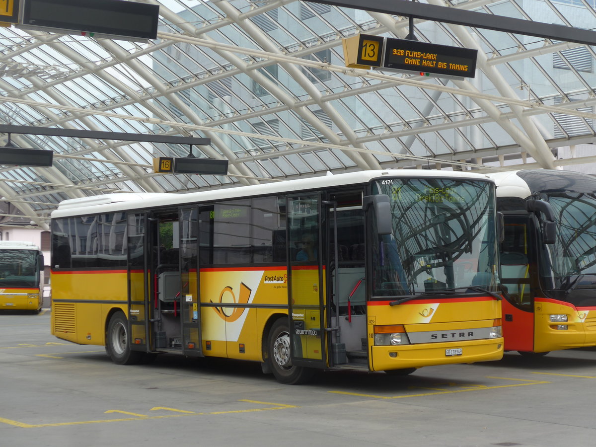(206'204) - PostAuto Graub�nden (Thepra 10) - GR 178'949 - Setra am 9. Juni 2019 in Chur, Postautostation