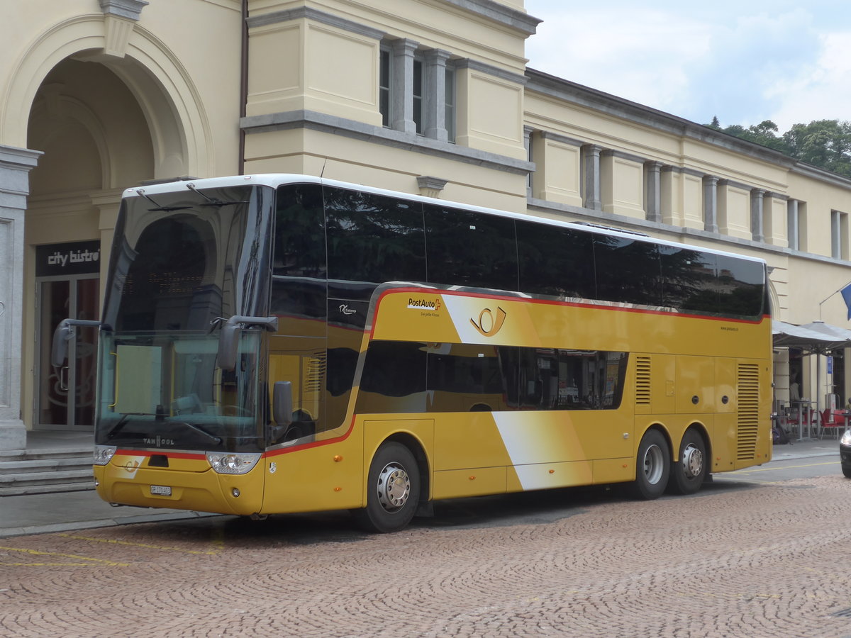 (206'212) - PostAuto Graub�nden - GR 170'403 - Van Hool am 9. Juni 2019 beim Bahnhof Bellinzona