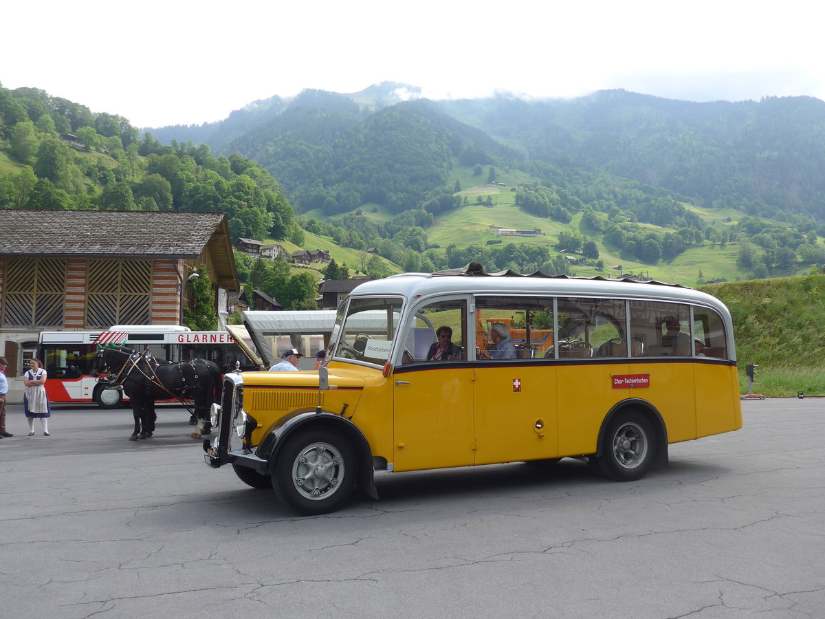 (206'332) - Hurter, M�nchaltdorf - ZH 84'998 - Berna/FHS (ex Volkart, Russikon; ex ASD Aigle; ex P 21'003) am 15. Juni 2019 in Engi, Garage AS