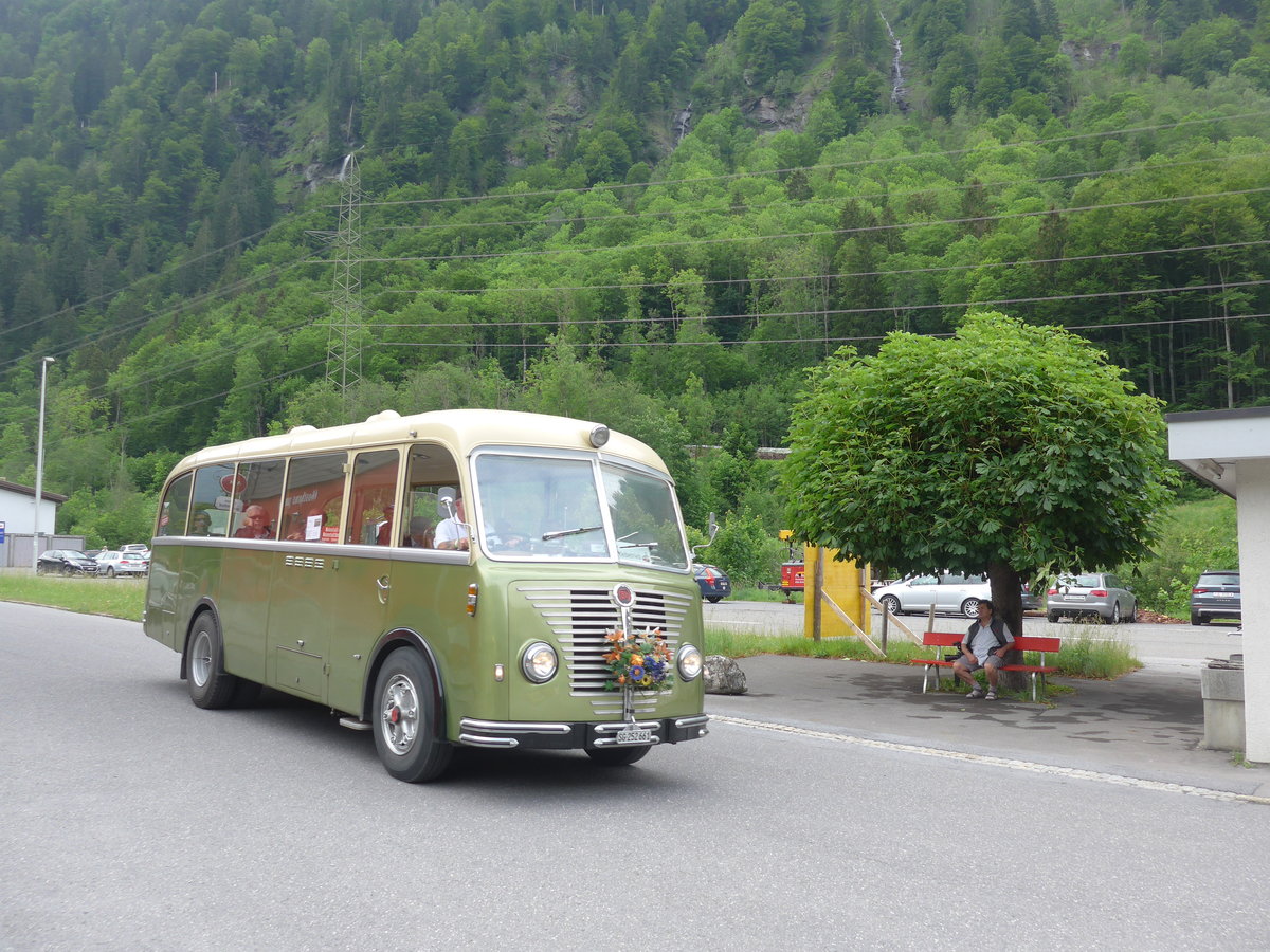 (206'349) - Nostalgieclub, Filzbach - SG 252'661 - FBW/R&J (ex Steiner, Kaltbrunn; ex Gr�nenfelder, Walenstadt) am 15. Juni 2019 in Engi, Garage AS