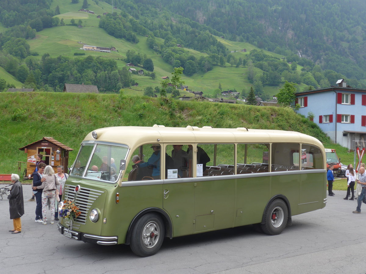 (206'352) - Nostalgieclub, Filzbach - SG 252'661 - FBW/R&J (ex Steiner, Kaltbrunn; ex Gr�nenfelder, Walenstadt) am 15. Juni 2019 in Engi, Garage AS