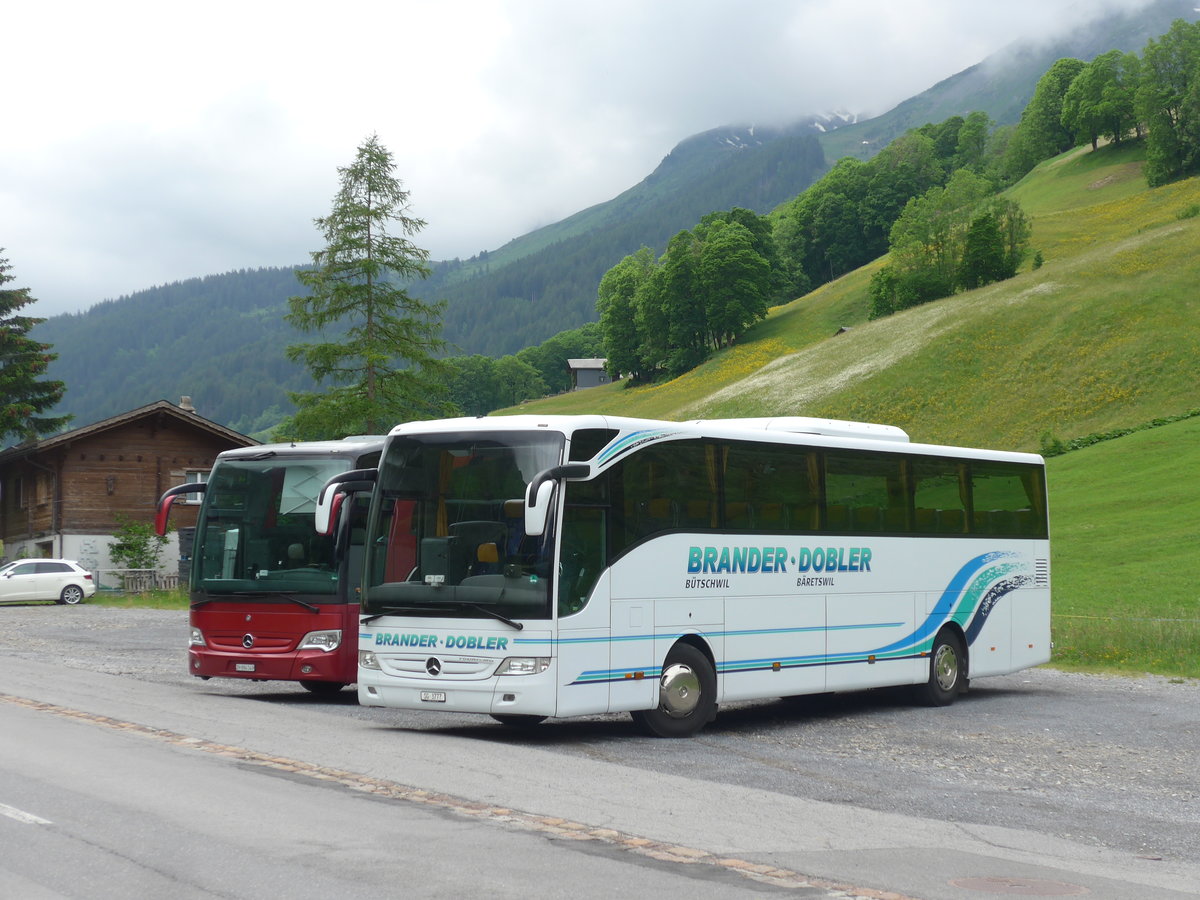 (206'406) - Brander, B�tschwil + Dobler, B�retswil - SG 3777 - Mercedes am 15. Juni 2019 in Elm, Sportbahnen