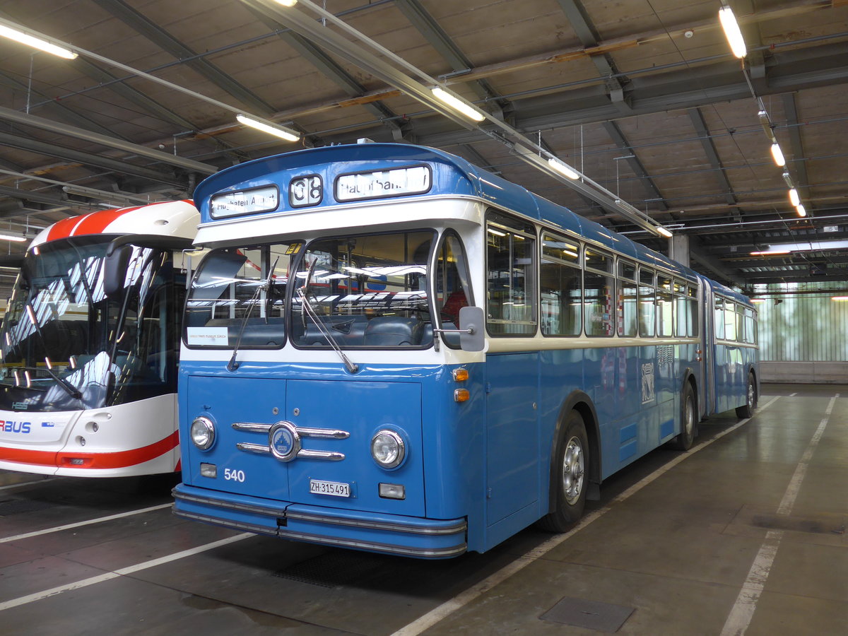 (206'516) - VBZ Z�rich (TMZ) - Nr. 540/ZH 315'491 - Saurer/Saurer (ex Nr. 7540; ex Nr. 540) am 22. Juni 2019 in Luzern, Depot VBL