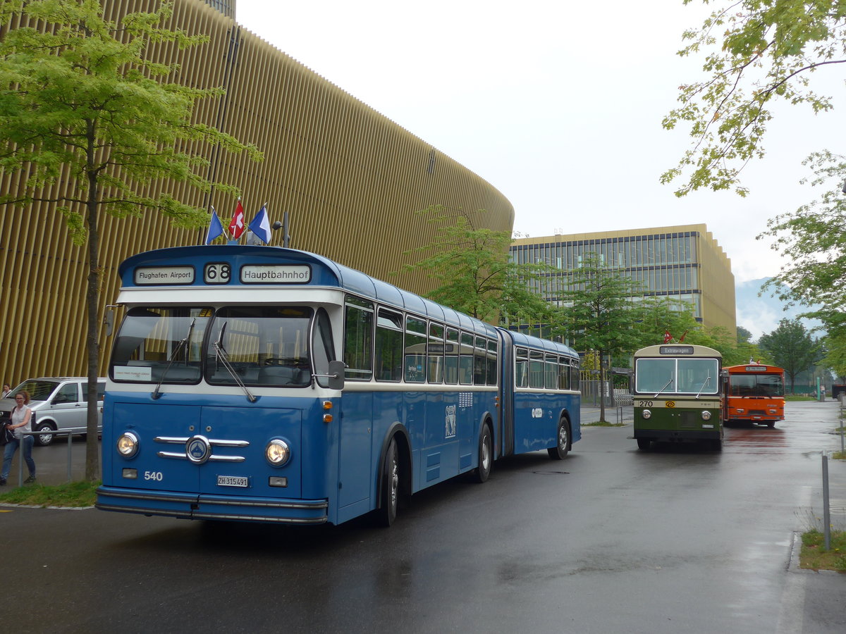 (206'547) - VBZ Z�rich (TMZ) - Nr. 540/ZH 315'491 - Saurer/Saurer (ex Nr. 7540; ex Nr. 540) am 22. Juni 2019 in Luzern, Allmend