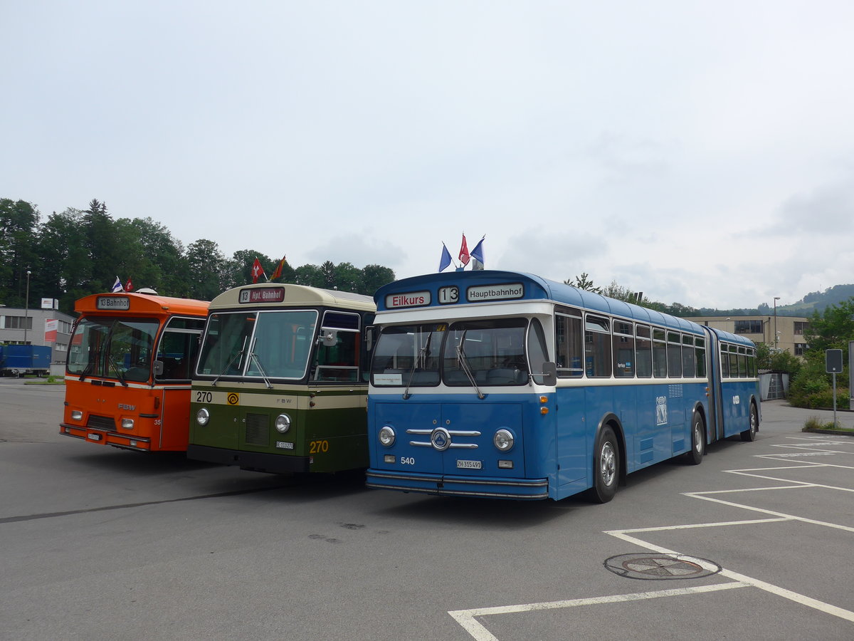 (206'573) - VBZ Z�rich (TMZ) - Nr. 540/ZH 315'491 - Saurer/Saurer (ex Nr. 7540; ex Nr. 540) am 22. Juni 2019 in Emmenbr�cke, Debrunner Acifer