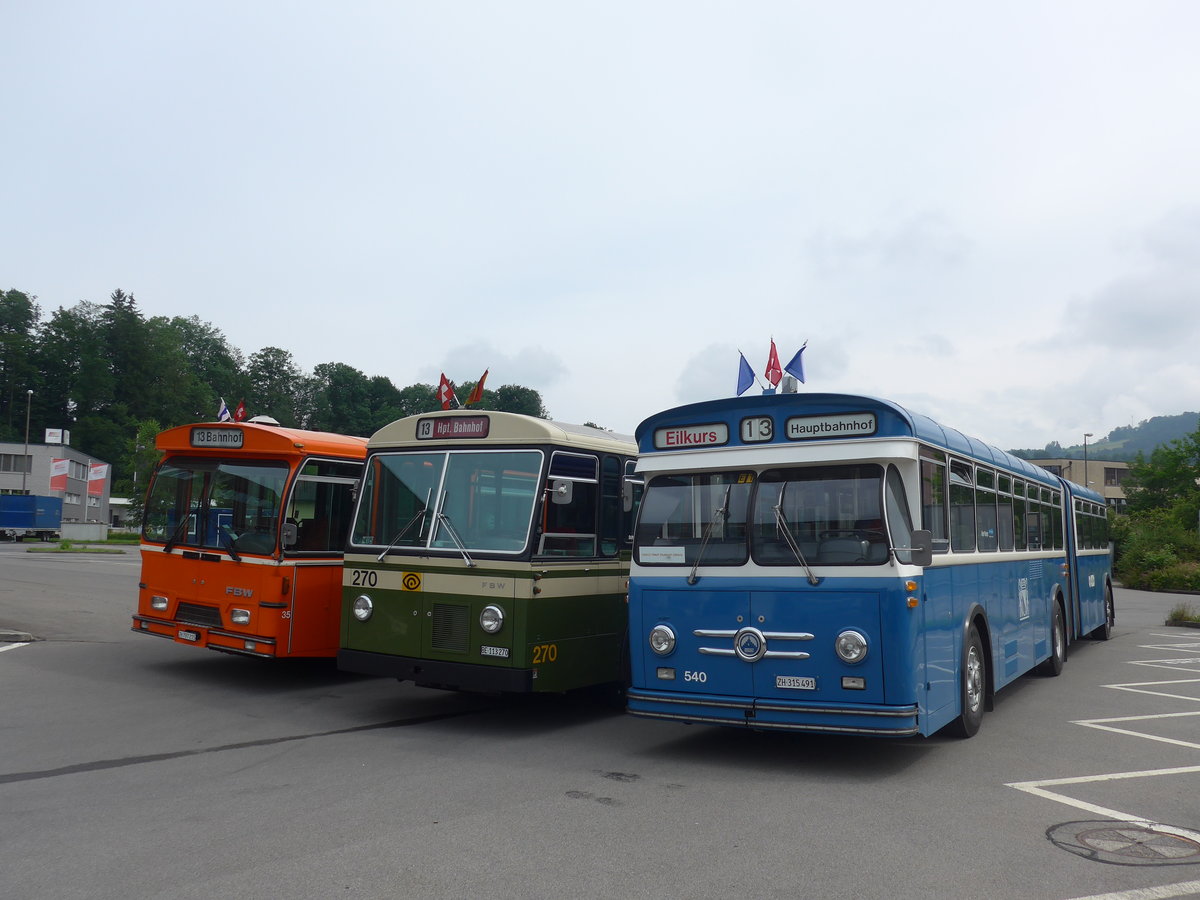 (206'576) - VBZ Z�rich (TMZ) - Nr. 540/ZH 315'491 - Saurer/Saurer (ex Nr. 7540; ex Nr. 540) am 22. Juni 2019 in Emmenbr�cke, Debrunner Acifer