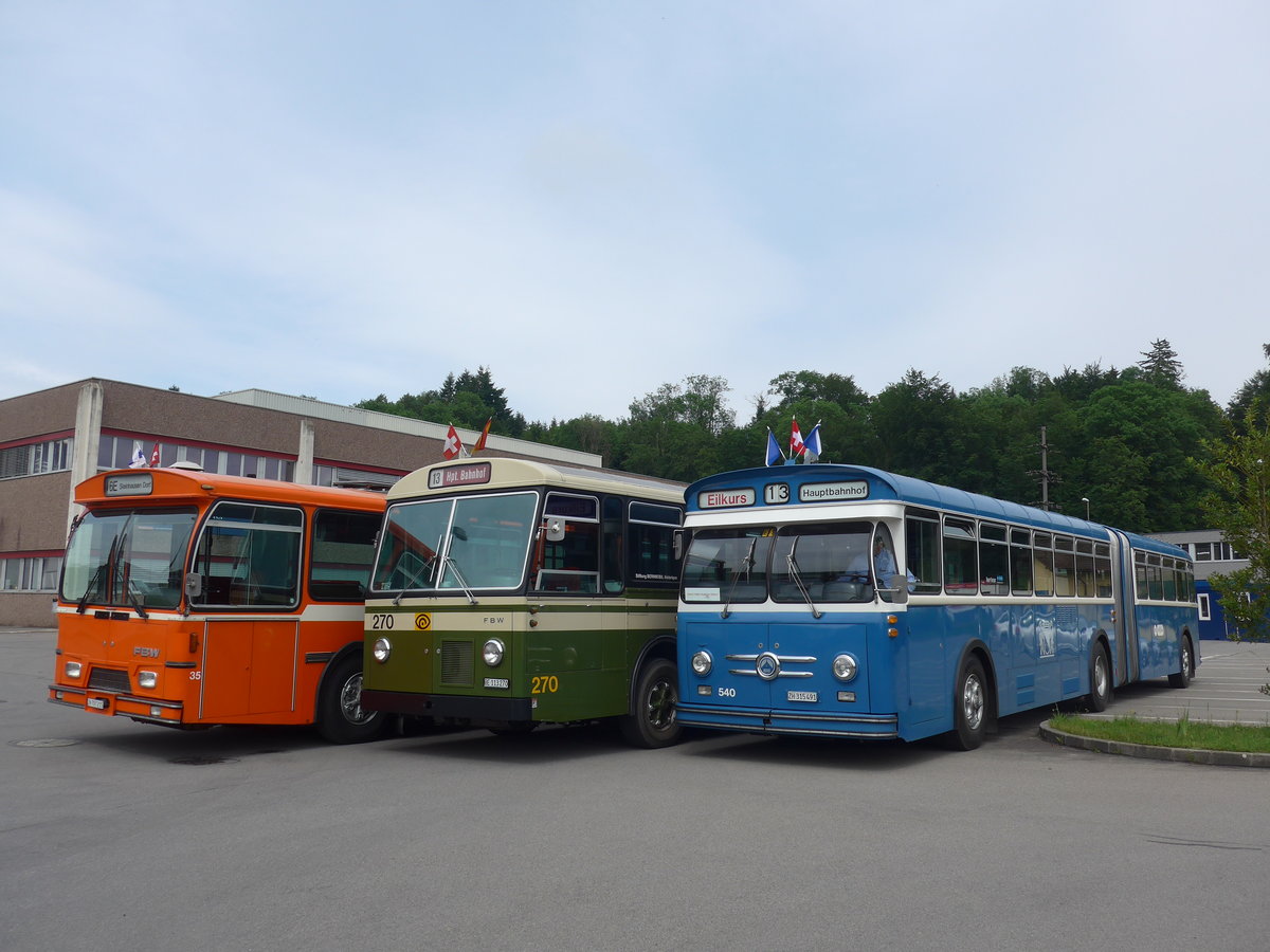 (206'607) - VBZ Z�rich (TMZ) - Nr. 540/ZH 315'491 - Saurer/Saurer (ex Nr. 7540; ex Nr. 540) am 22. Juni 2019 in Emmenbr�cke, Debrunner Acifer