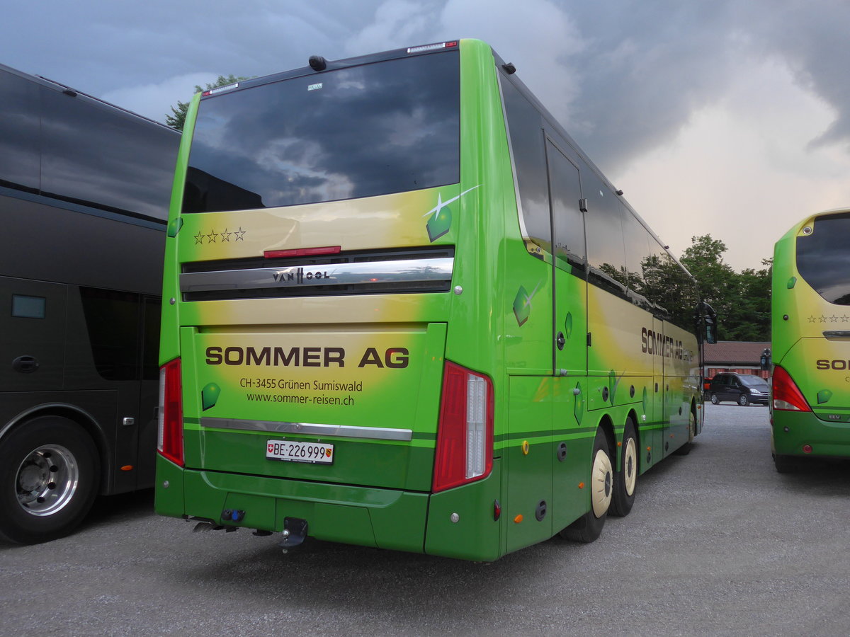 (206'651) - Sommer, Gr�nen - BE 226'999 - Van Hool am 22. Juni 2019 in Thun, Kleine Allmend